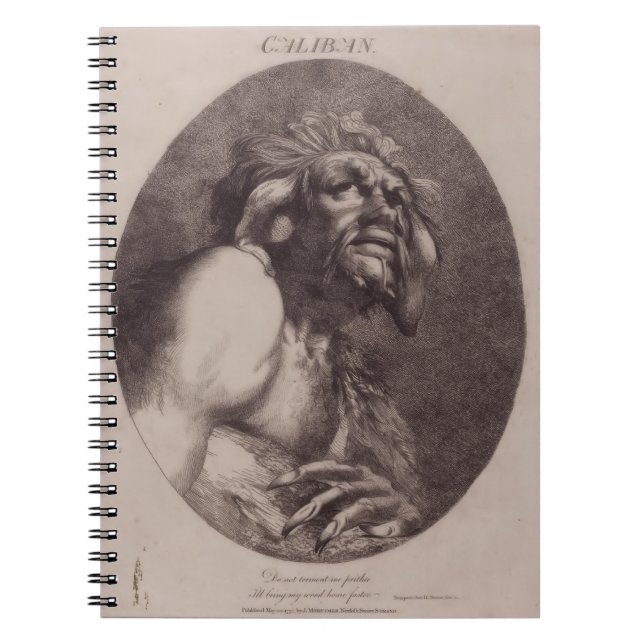 Caliban, 1775 John Hamilton Mortimer (artist) Anteckningsbok (Framsidan)