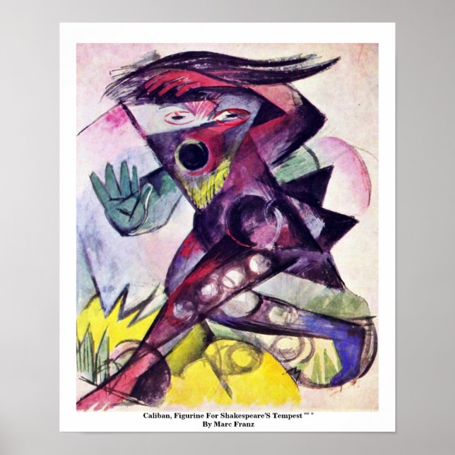 Caliban, Figurine for Shakespeare's Tempest Poster (Framsidan)