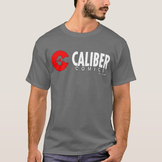 Caliber Tecknads logotyp grått t-shirt (Framsida)