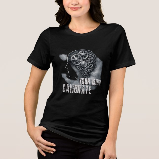 CalibrateMind Hoodie Tri-Blend T-shirt (Framsida)
