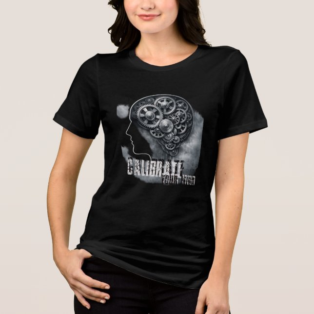CalibrateMind Hoodie Tri-Blend Tröja (Framsida)