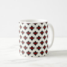 Calico 6-kaffe Mugg under 1800-talet