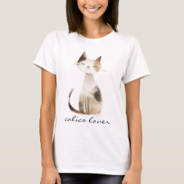Calico Älskare Lycklig T Shirt