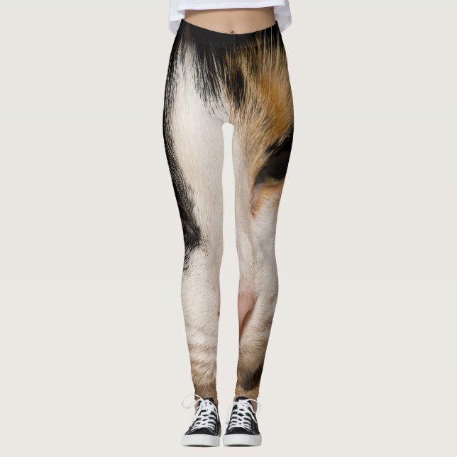 Calico Ansikte Leggings (Framsida)