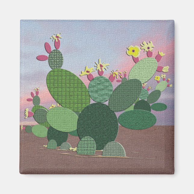 Calico Cactus Magnet (Framsidan)