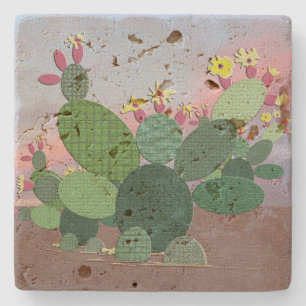 Calico Cactus Stone Underlägg