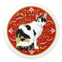 Calico Cat Baroque Knopp