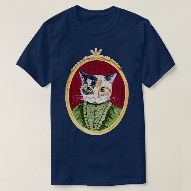 Calico Cat Cameo T Shirt (Design framsida)