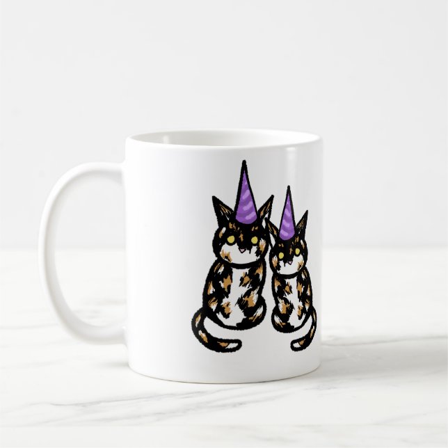 Calico Cat Celebration Mug Kaffemugg (Vänster)