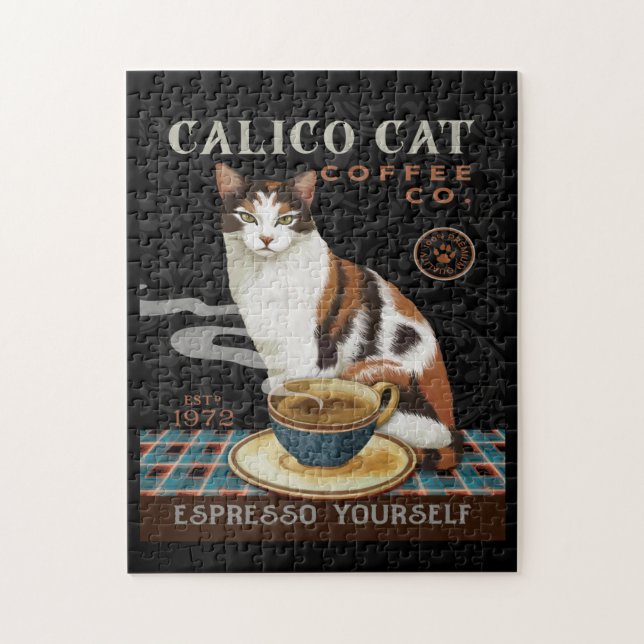 Calico Cat Coffee Company 2 Pussel (Vertikal)
