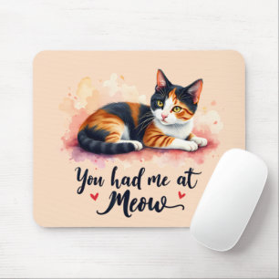 Calico Cat du hade mig på Meow Watercolor Musmatta