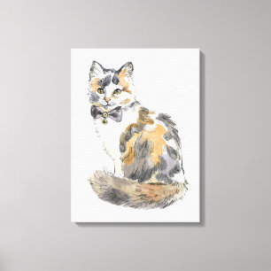 Calico Cat Finare Canvastryck