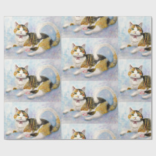 CALICO CAT-födelsedag valfri tillfälle-PAPPER Presentpapper