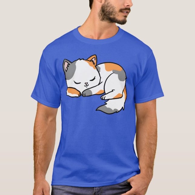 Calico Cat för Cat Lover-flickan T Shirt (Framsida)
