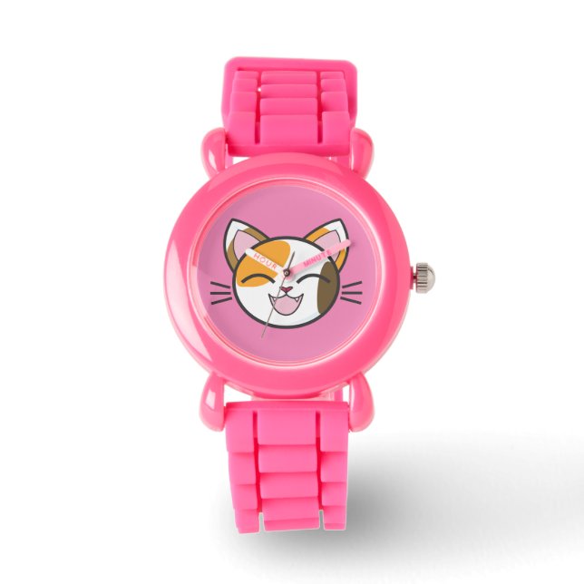 CALICO CAT GIRLS WRIST WATCH ARMBANDSUR (Framsida)
