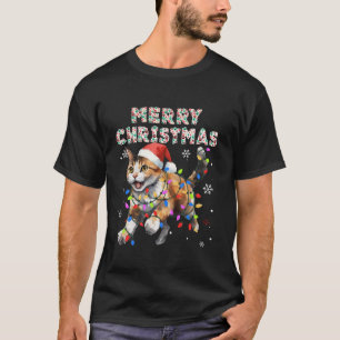Calico Cat God jul Cat Tassar Ljus Funny S T Shirt