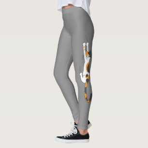 Calico Cat Hanging on  Lover Lover Leggings