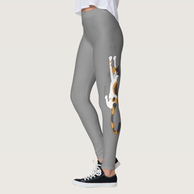 Calico Cat Hanging on| Lover Lover Leggings (Vänster)