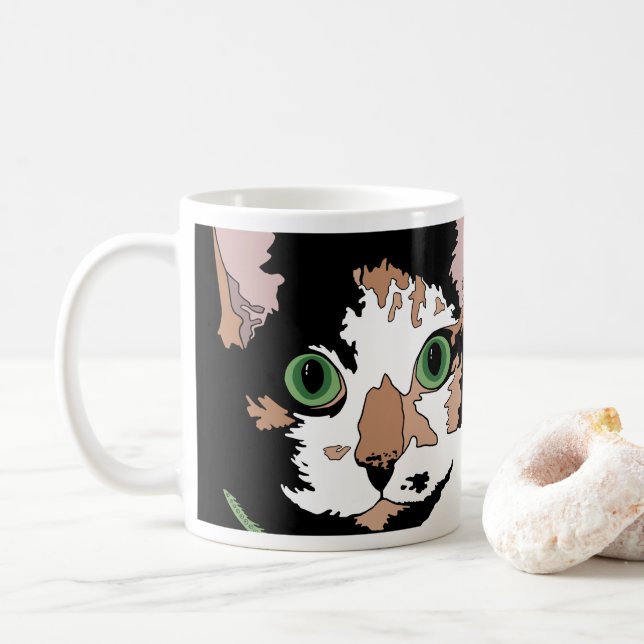 Calico Cat Kaffemugg (Med munk)