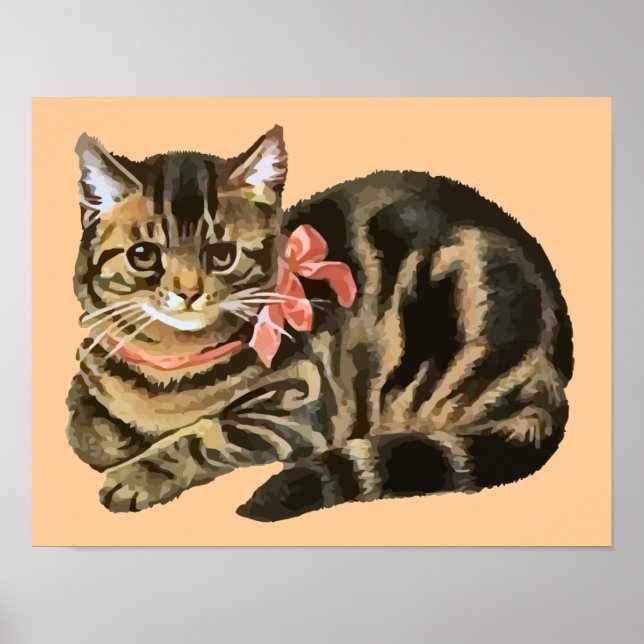 Calico Cat/Kitten Poster (Framsidan)