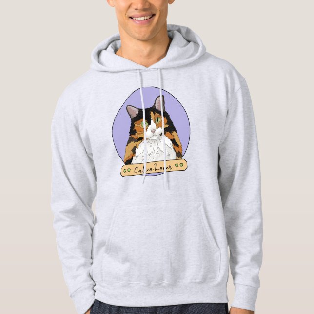 Calico Cat Lover Hoodie (Framsida)