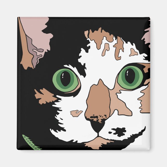Calico Cat  Magnet (Framsidan)