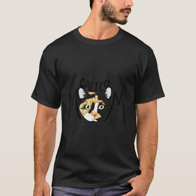 Calico Cat Mamma T Shirt (Framsida)