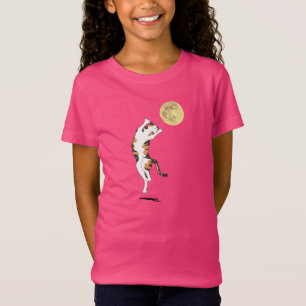 Calico Cat Måne Dancing T-Shirt