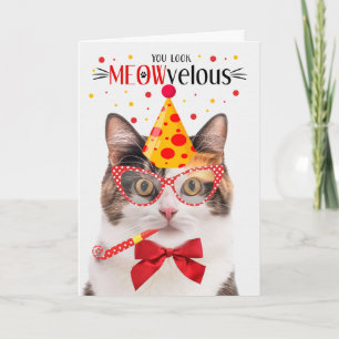 Calico Cat MEOWvelous Birthday Kort