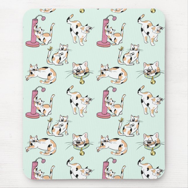 Calico Cat Mousepad Musmatta (Framsidan)