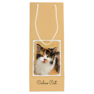 Calico Cat Painting - Cute Original Cat Art