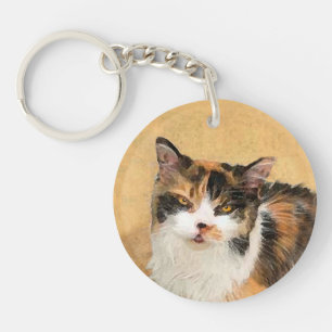 Calico Cat Painting - Cute Original Cat Art