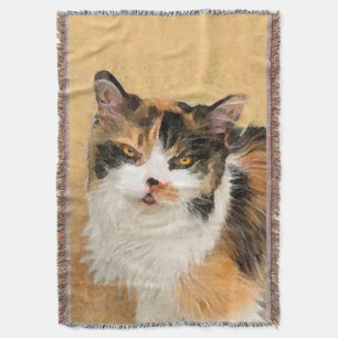 Calico Cat Painting - Cute Original Cat Art Mysfilt