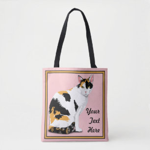Calico Cat Personlig Tygkasse