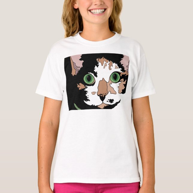 Calico Cat T-Shirt (Framsida)