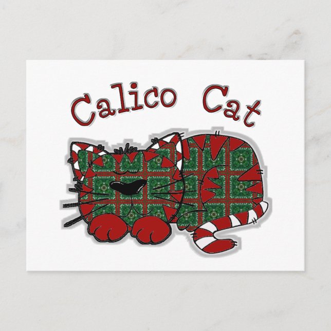 Calico Cat Vykort (Framsida)