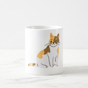 Calico Essential,Calico Porträtt,Cute Calico Cat T Kaffemugg