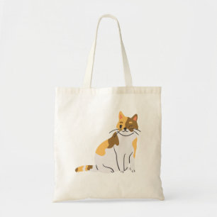 Calico Essential,Calico Porträtt,Cute Calico Cat T Tygkasse