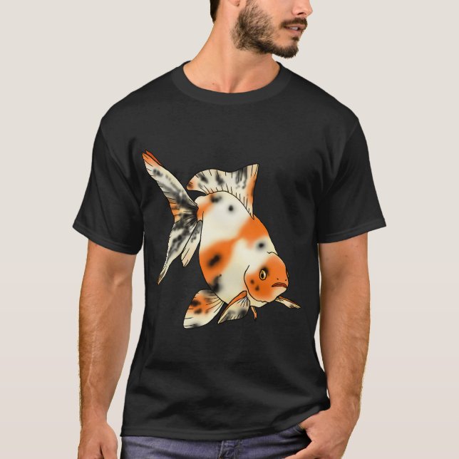 Calico Fantail Guld fisk T Shirt (Framsida)