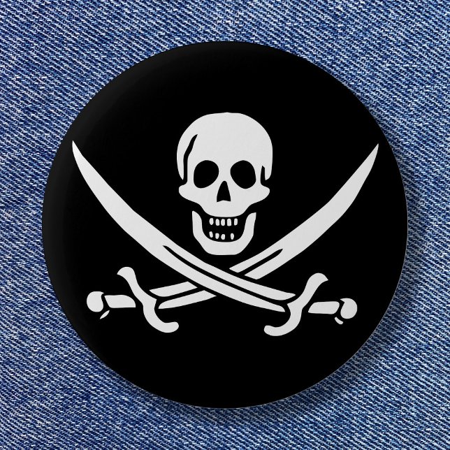 Calico Jack Knapp (Calico Jack Pinback Button)