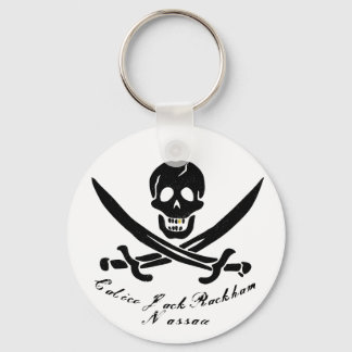 Calico Jack Nassau Pirat Flagga Jolly Roger Nyckelring