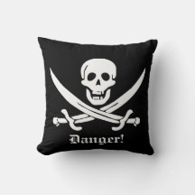 Calico Jack Pirat Flagga Skull och Cutlass Varning