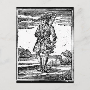 Calico Jack Rackham Vykort