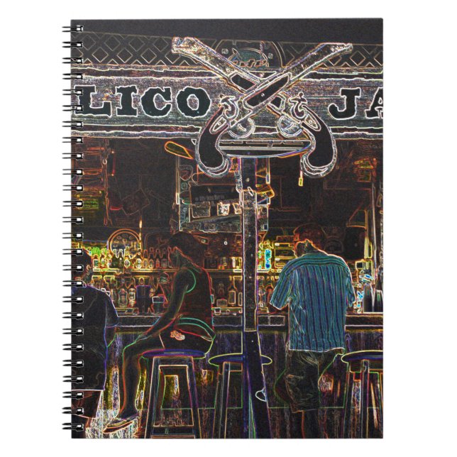 Calico Jacks Grand Cayman Island Anteckningsbok Med Spiral (Framsidan)