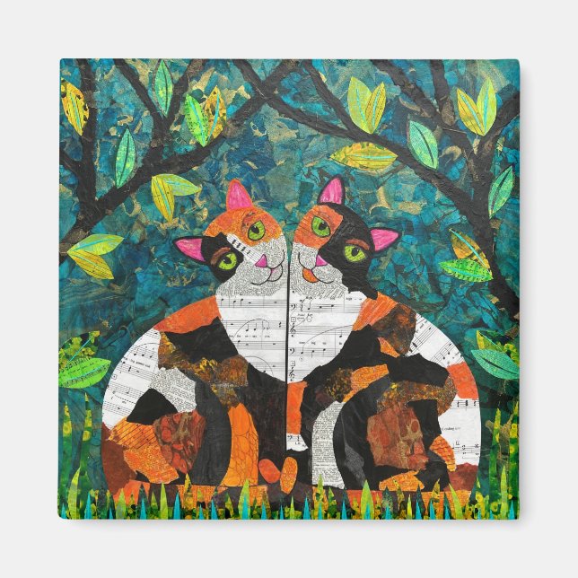 Calico Kärlek Magnet (Framsidan)