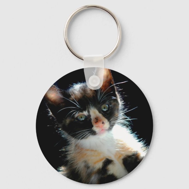 Calico Kitten Keychain Nyckelring (Framsida)