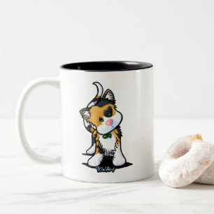 Calico Kitten KiniArt Mugg