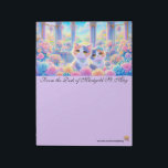 Calico Kitten Paper Anteckningsblock<br><div class="desc">Rococo Impressionism Kawaii Rainbows: "There's a lot going on here." Palais de Marigold St. May creates unique stationery for those that love all things cute, Kawaii, floral, and colorful. Note that the designs are created for the large notepad or stationery sheets. If you would like a different size notepad, stationery,...</div>