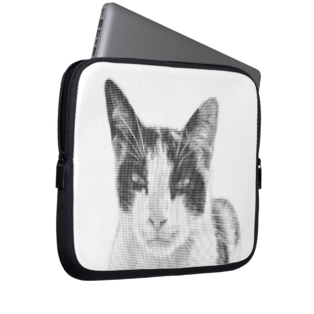 Calico Pop Halftone Laptop Fodral (Framsidan Höger)