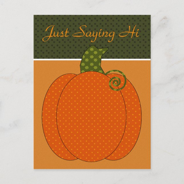 Calico Pumpkin Trio-vykort Vykort (Framsida)